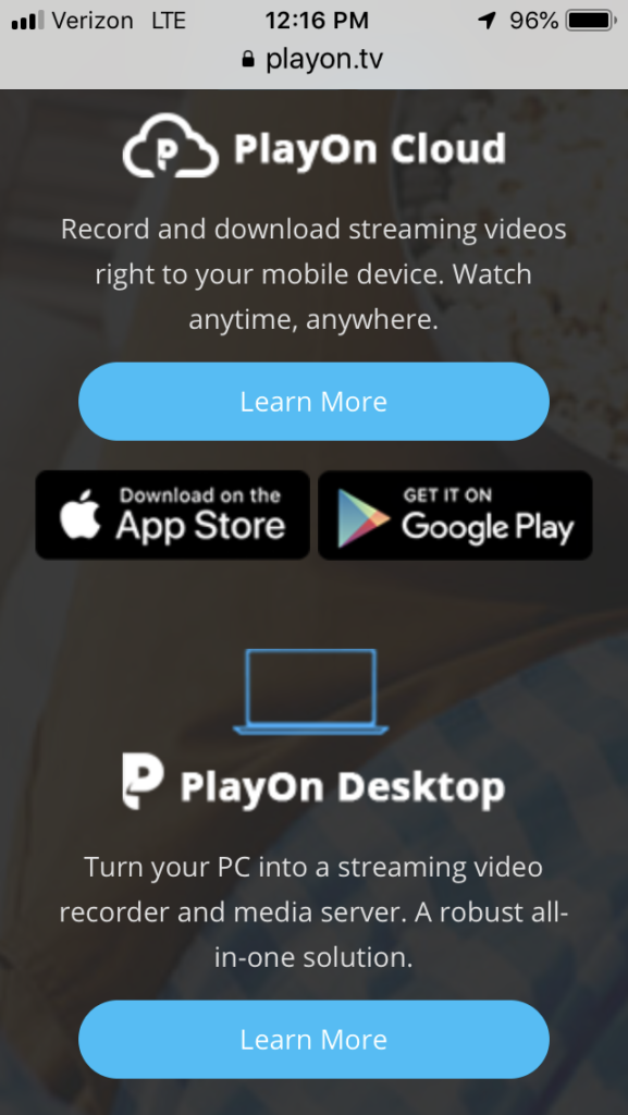 playon desktop pc app